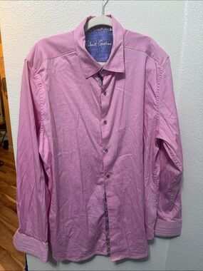 Robert Graham Pink Long Sleeve Button Shirt